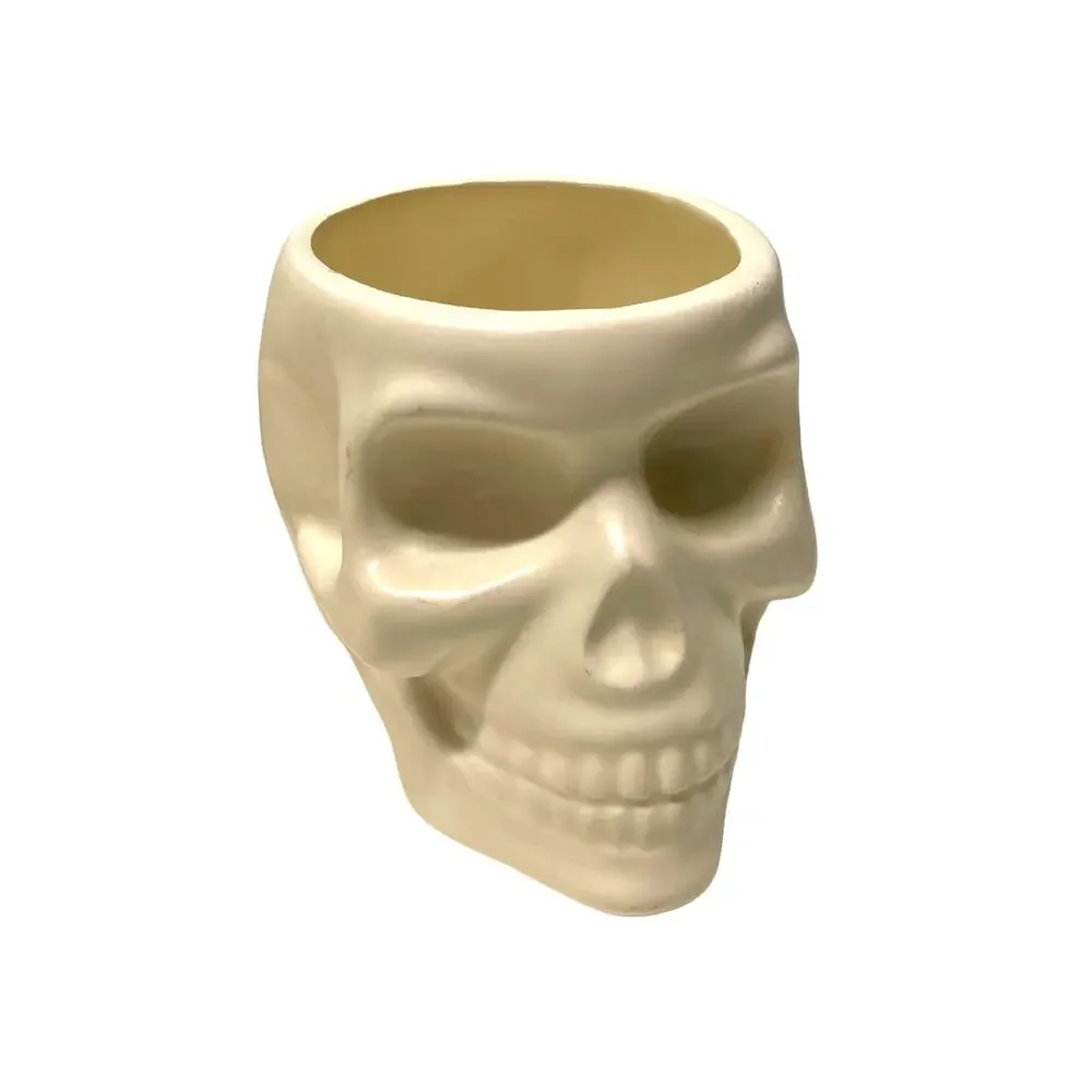 Skull Cups Planters Desk Accessories Decor Spooky Season